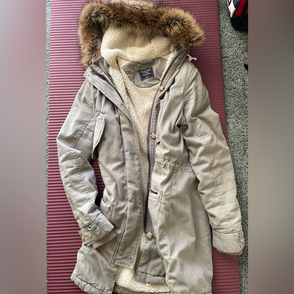 Abercrombie & Fitch Gray Jacket Size S